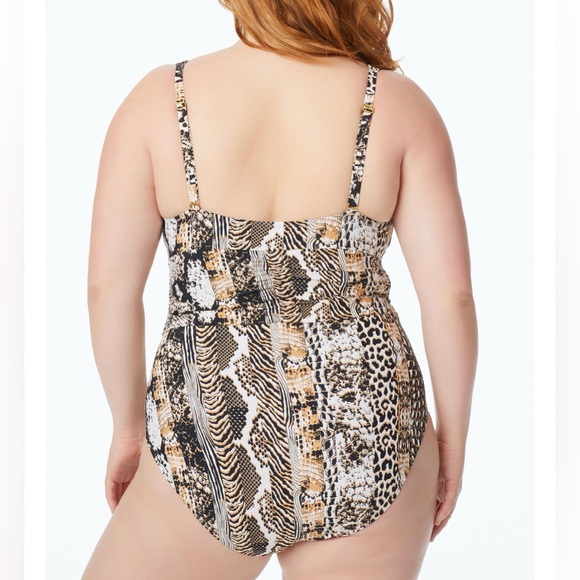 Women’s Plus Size swimsuit size 18w one piece swimwear - Picture 2 of 2